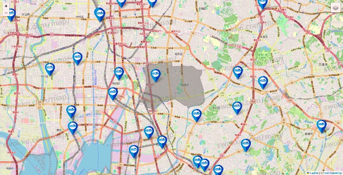 愛知県のウエルシア系の店舗地図