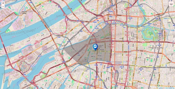 大阪府のウエルシア系の店舗地図