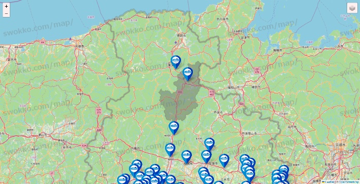 兵庫県のウエルシア系の店舗地図