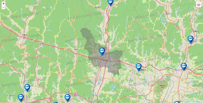 兵庫県のウエルシア系の店舗地図