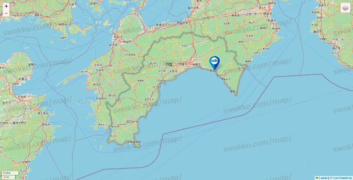 高知県のウエルシア系の店舗地図