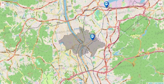 福岡県のウエルシア系の店舗地図