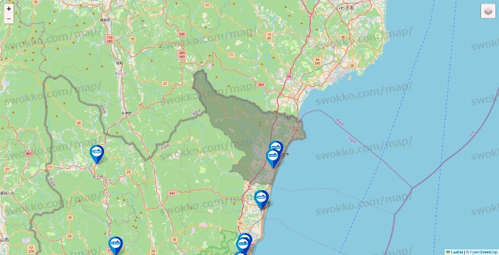 茨城県のウエルシア系の店舗地図
