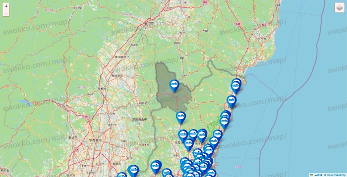 茨城県のウエルシア系の店舗地図