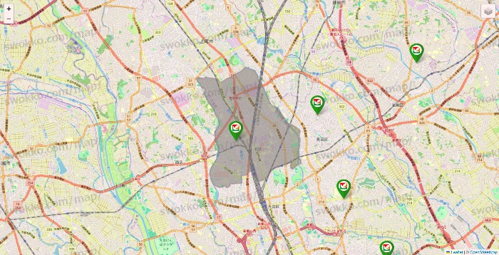 埼玉県のヨーク系（ヨークマート、ヨークフーズ、ヨークプライス、コンフォートマーケット）の店舗地図