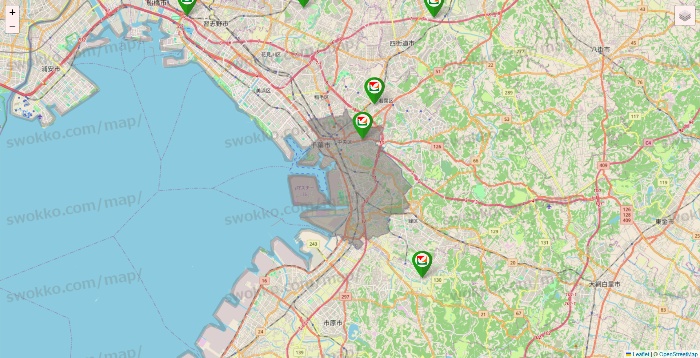 千葉県のヨーク系（ヨークマート、ヨークフーズ、ヨークプライス、コンフォートマーケット）の店舗地図