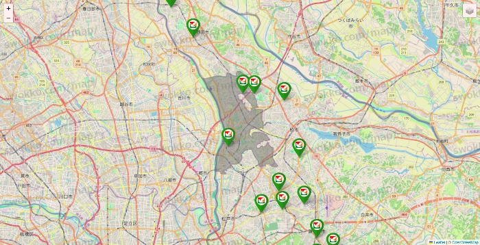 千葉県のヨーク系（ヨークマート、ヨークフーズ、ヨークプライス、コンフォートマーケット）の店舗地図