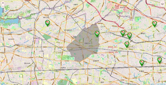 東京都のヨーク系（ヨークマート、ヨークフーズ、ヨークプライス、コンフォートマーケット）の店舗地図