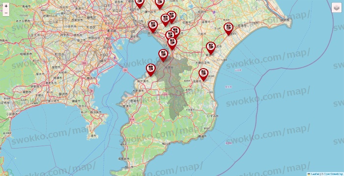 千葉県の養老乃瀧の店舗地図