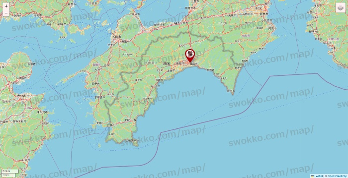 高知県の養老乃瀧の店舗地図