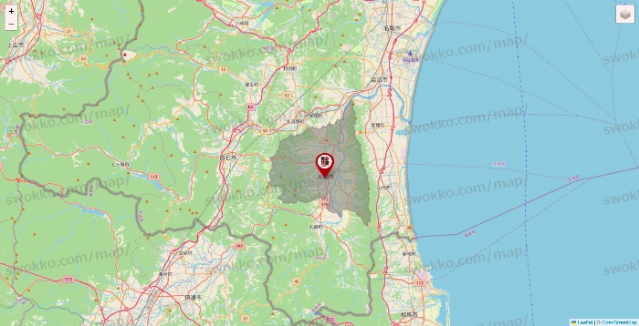 宮城県の養老乃瀧の店舗地図