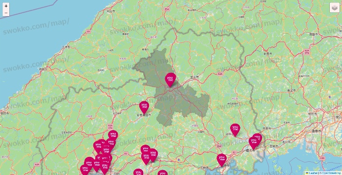 広島県のゆめマートの店舗地図