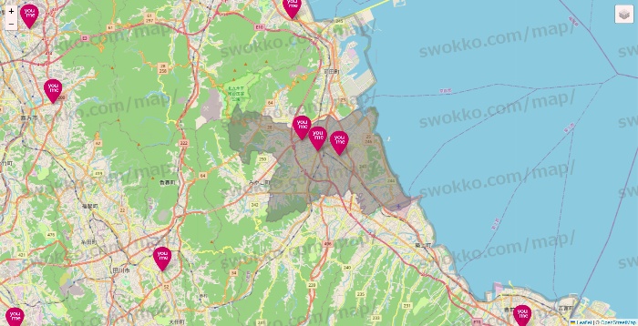 福岡県のゆめマートの店舗地図