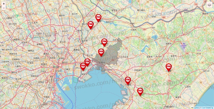 千葉県の代々木ゼミナール（＆サテライン予備校）の校舎地図