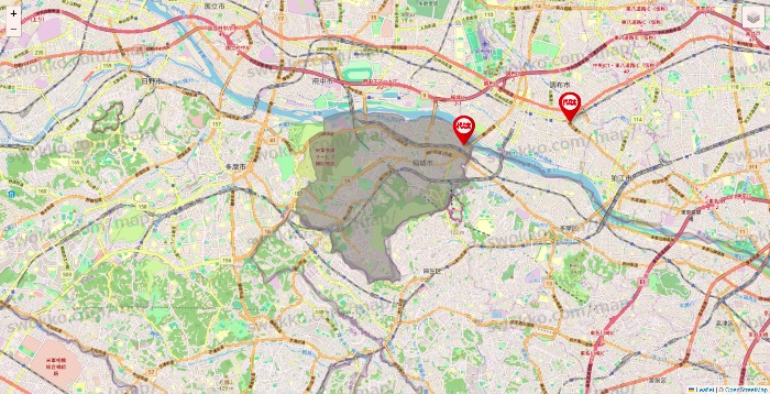 東京都の代々木ゼミナール（＆サテライン予備校）の校舎地図