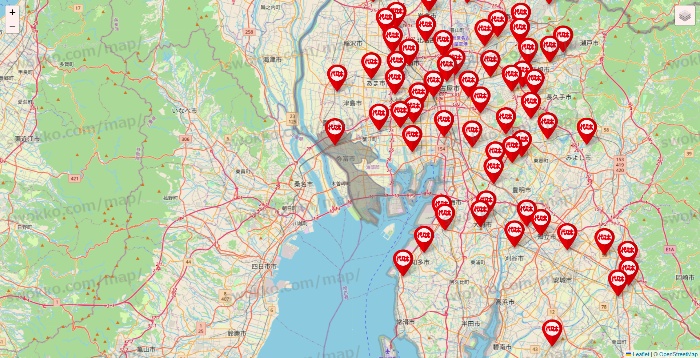 愛知県の代々木ゼミナール（＆サテライン予備校）の校舎地図