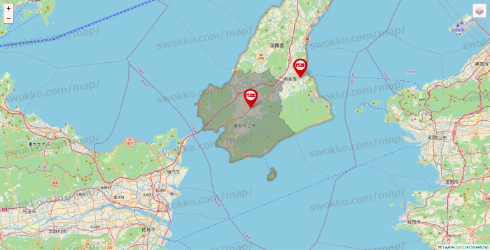 兵庫県の代々木ゼミナール（＆サテライン予備校）の校舎地図