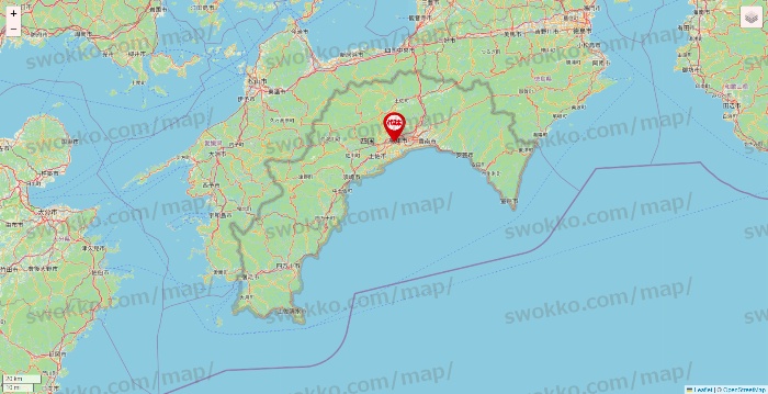高知県の代々木ゼミナール（＆サテライン予備校）の校舎地図