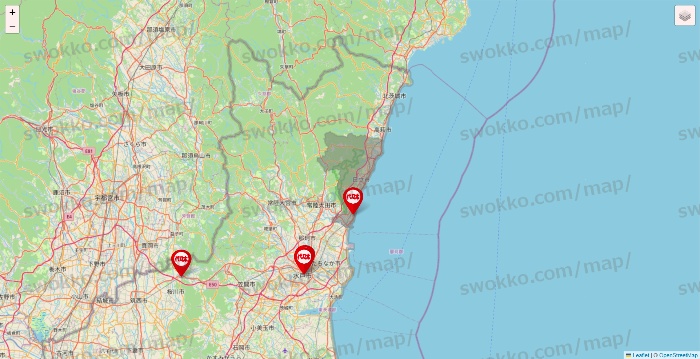 茨城県の代々木ゼミナール（＆サテライン予備校）の校舎地図