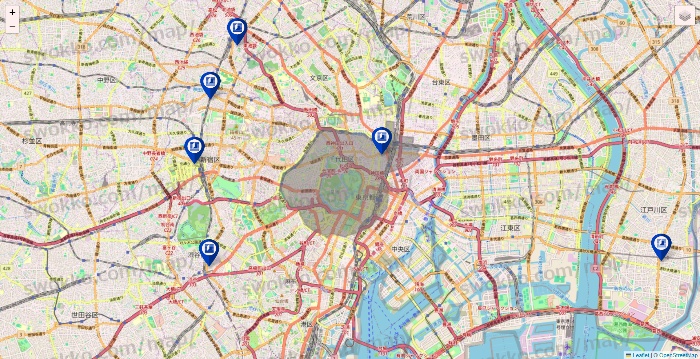 東京都のZ会の校舎地図
