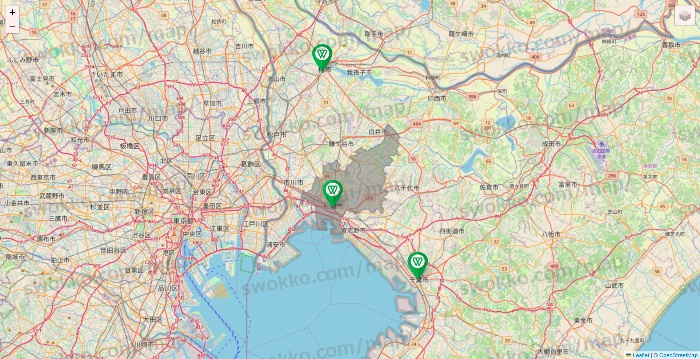 千葉県のツヴァイ（ZWEI）の店舗地図