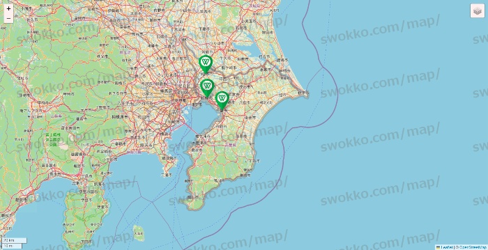 千葉県のツヴァイ（ZWEI）の店舗地図