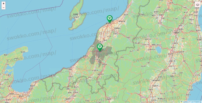 新潟県のツヴァイ（ZWEI）の店舗地図