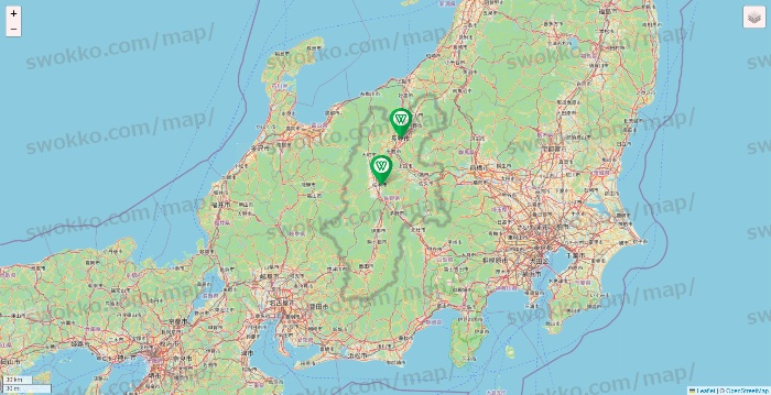 長野県のツヴァイ（ZWEI）の店舗地図