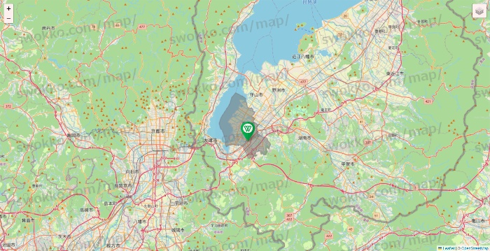 滋賀県のツヴァイ（ZWEI）の店舗地図